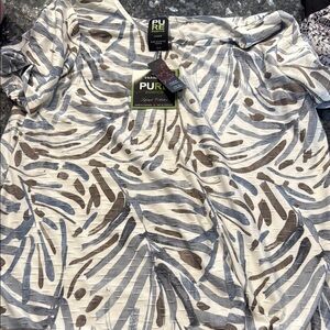 Pure Collection Leaf Print Top